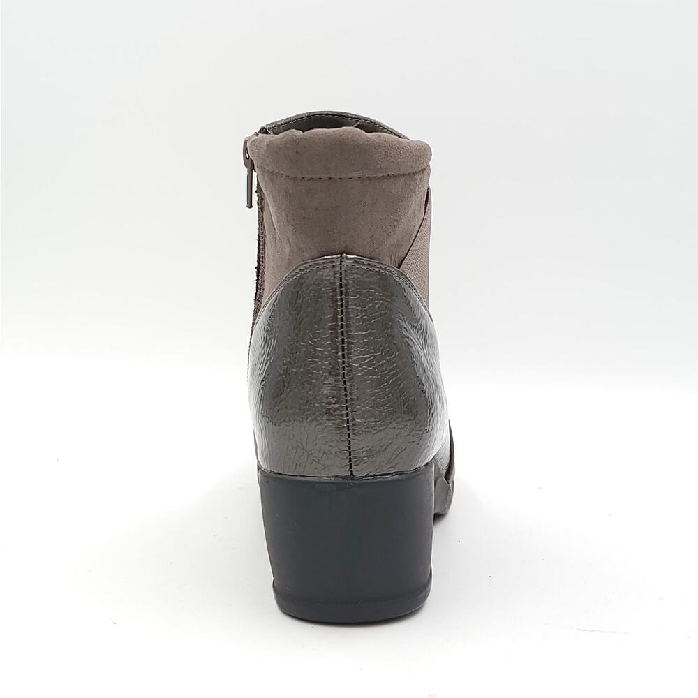Karen Scott Women Wedge Heel Ankle Booties Carina Size US 9.5M Grey Fabric - Picture 5 of 6